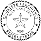Texas Registered Architect Seal